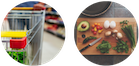 Grocery store food shopping